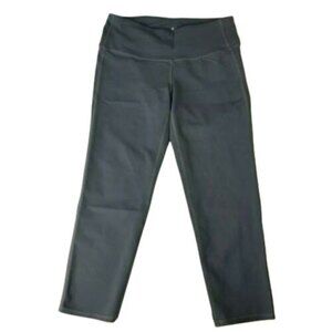Athleta Cropped Capris Leggings Sz S Charcoal Gray Athletic Yoga Running